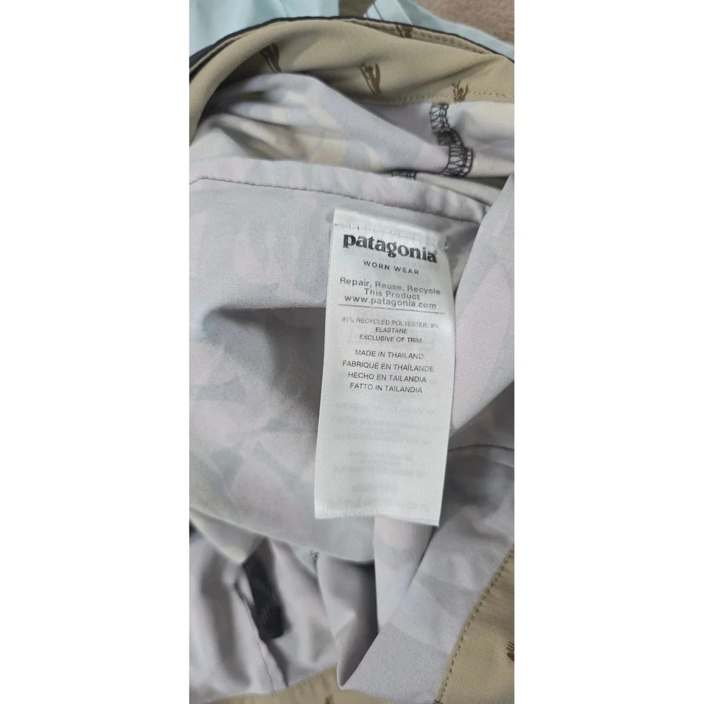 Patagonia Planing Stretch Board Shorts Men's Size 35 Multicolor Swim Trunks GOOD
